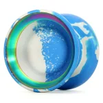 Blue and silver Core Concept x SF BFF with rainbow-colored inner rim